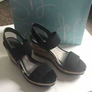 LifeStride Black Wedge Sandal